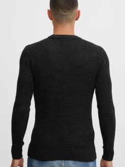 Indicode Herren Strickpullover - IDValerio in schwarz