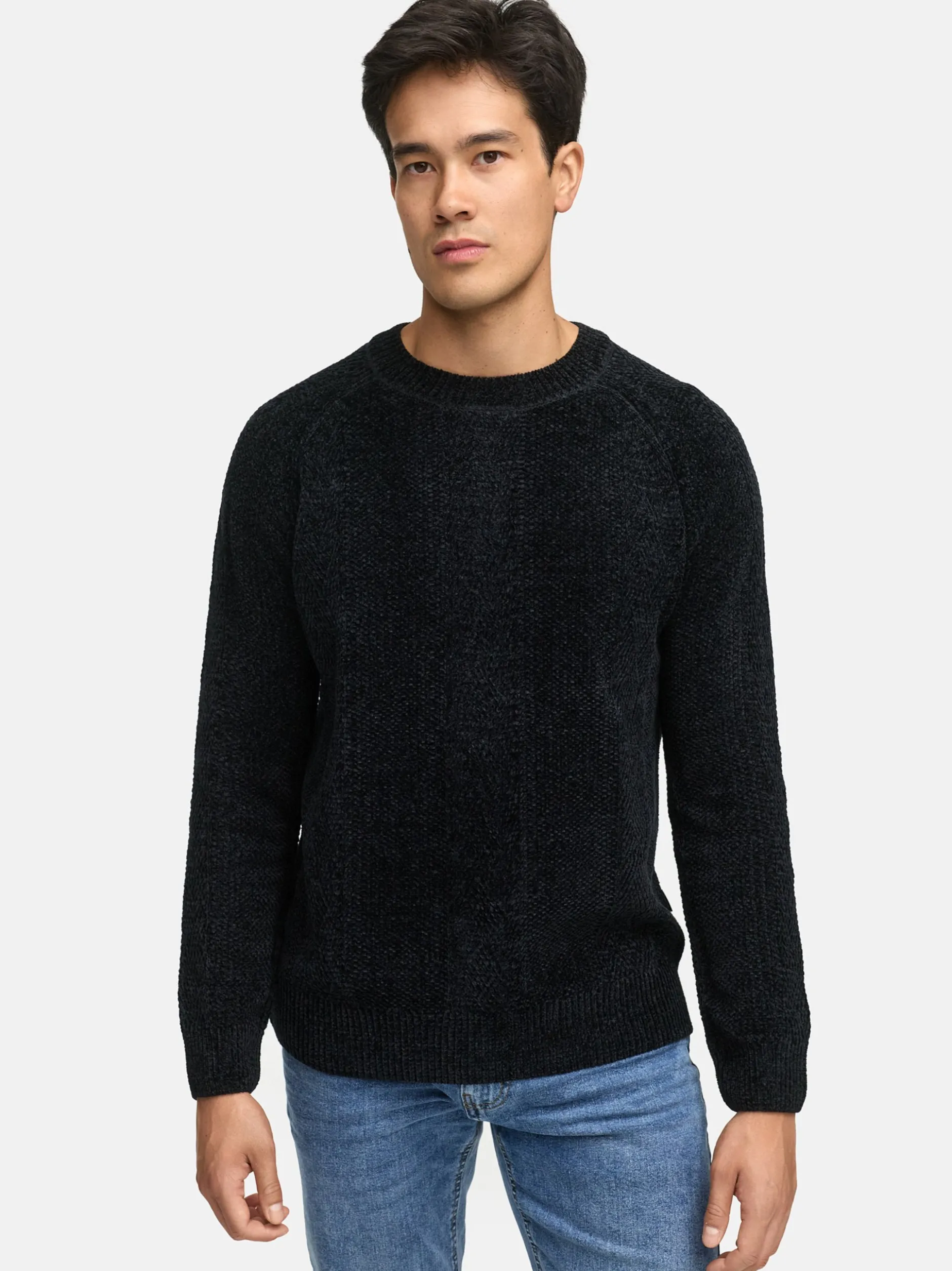 Indicode Herren Strickpullover - INOlio in schwarz