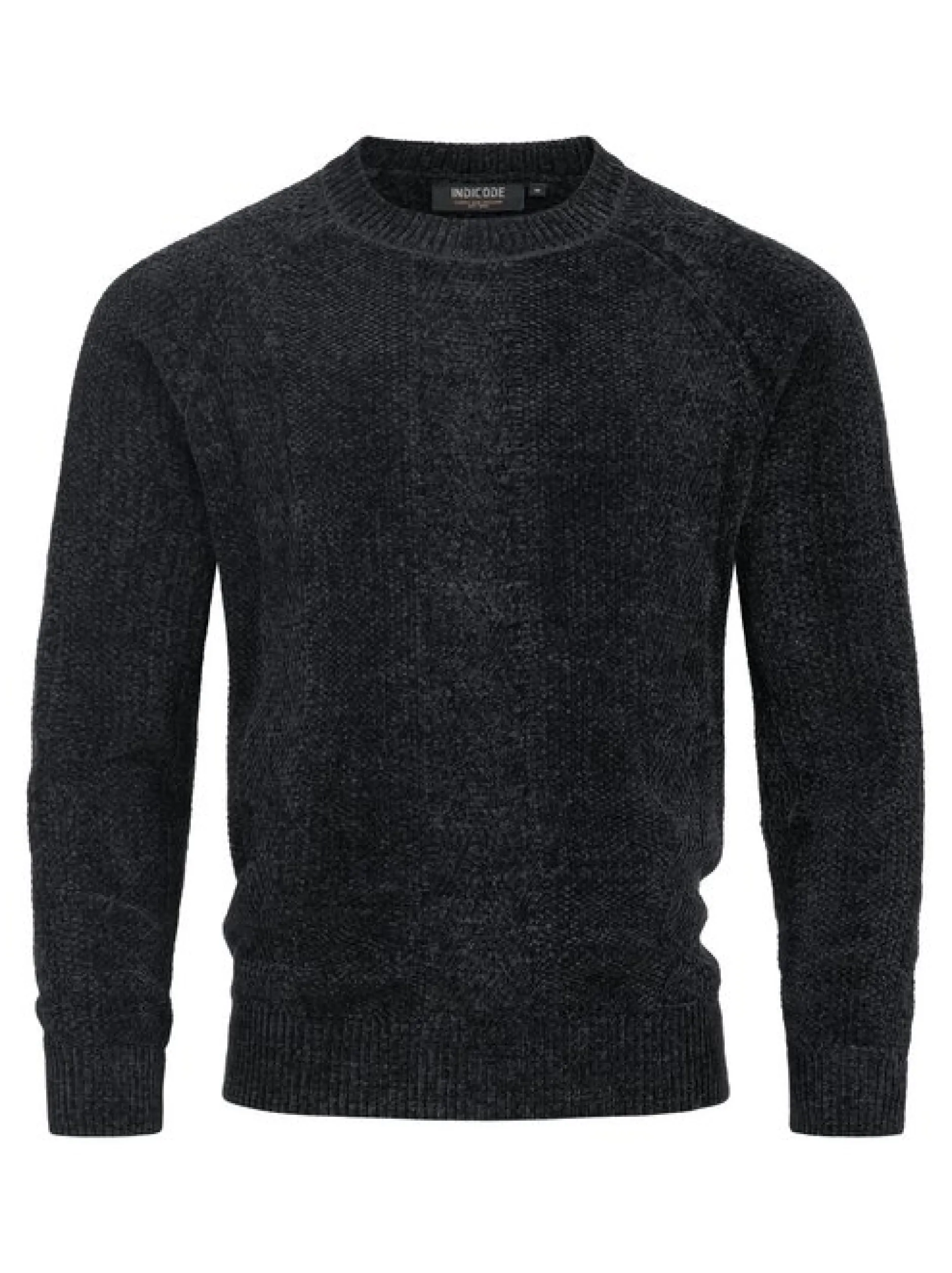 Indicode Herren Strickpullover - INOlio in schwarz
