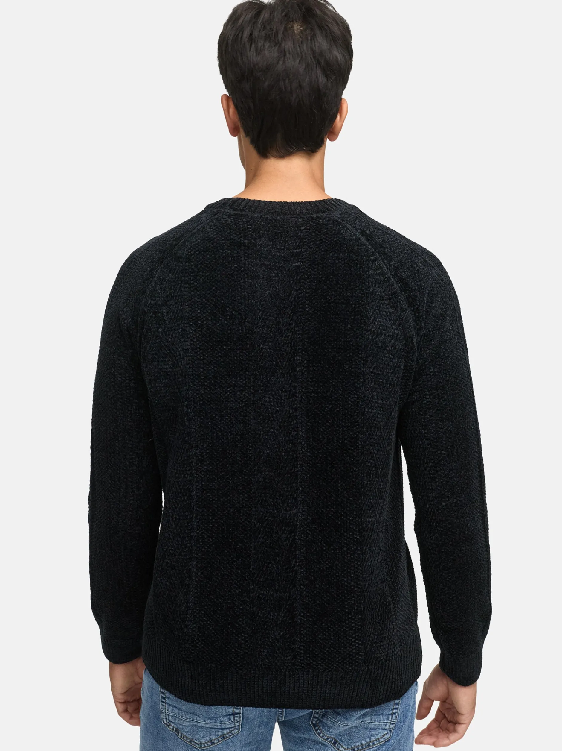 Indicode Herren Strickpullover - INOlio in schwarz