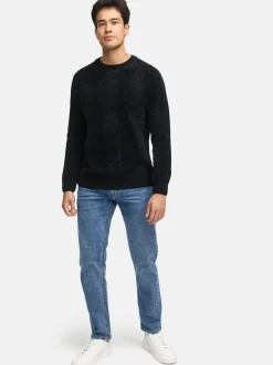 Indicode Herren Strickpullover - INOlio in schwarz