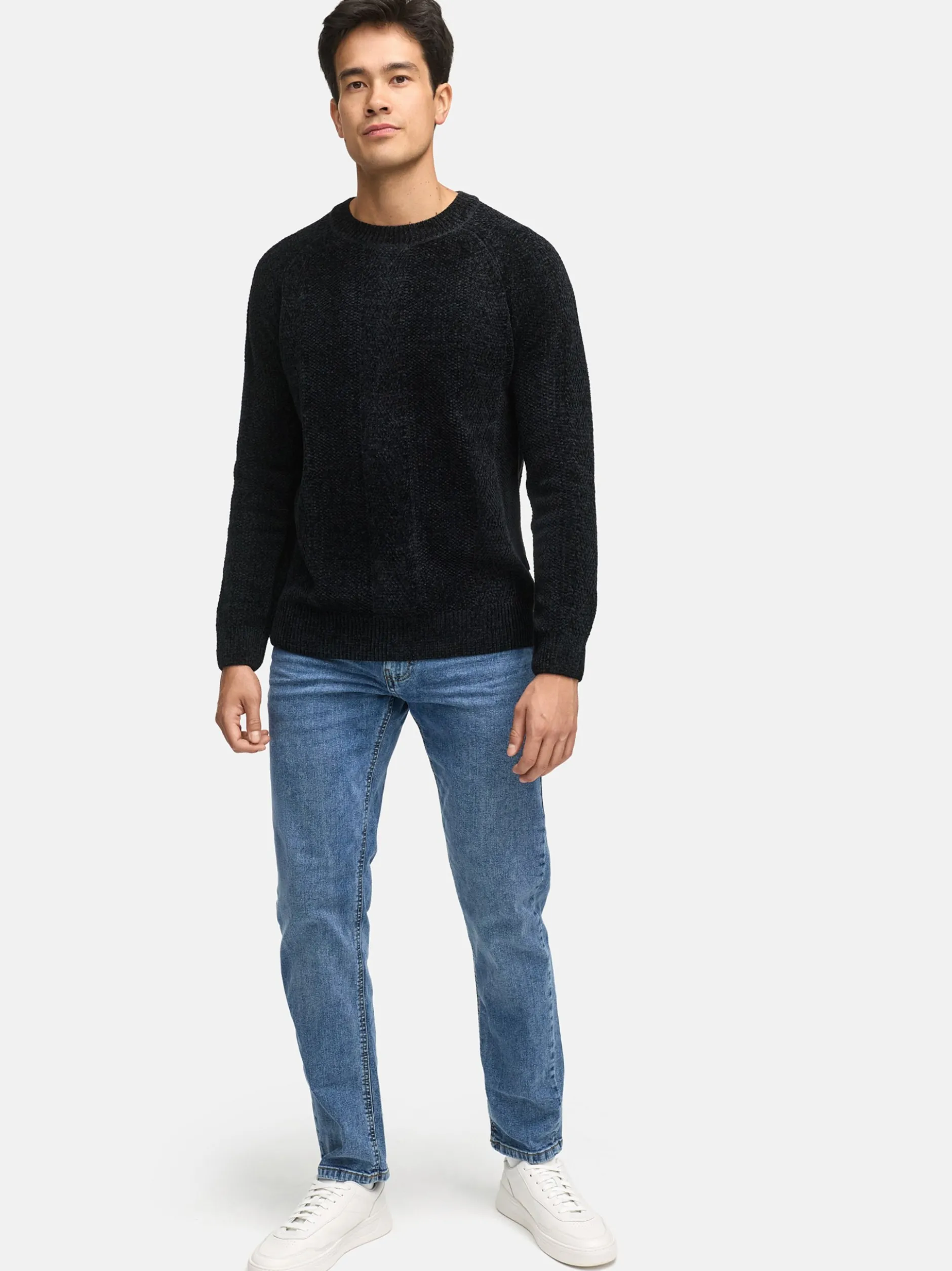 Indicode Herren Strickpullover - INOlio in schwarz