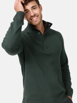 Indicode Herren Strickpullover - INIsalu in khaki