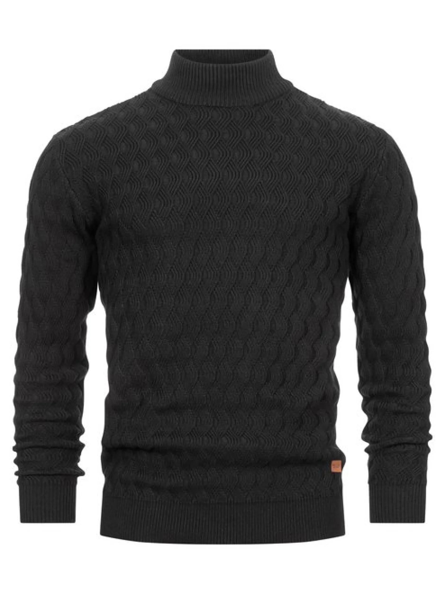 Indicode Herren Strickpullover - INAlpha in schwarz