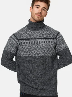 Indicode Herren Strickpullover - INThomus in anthrazit