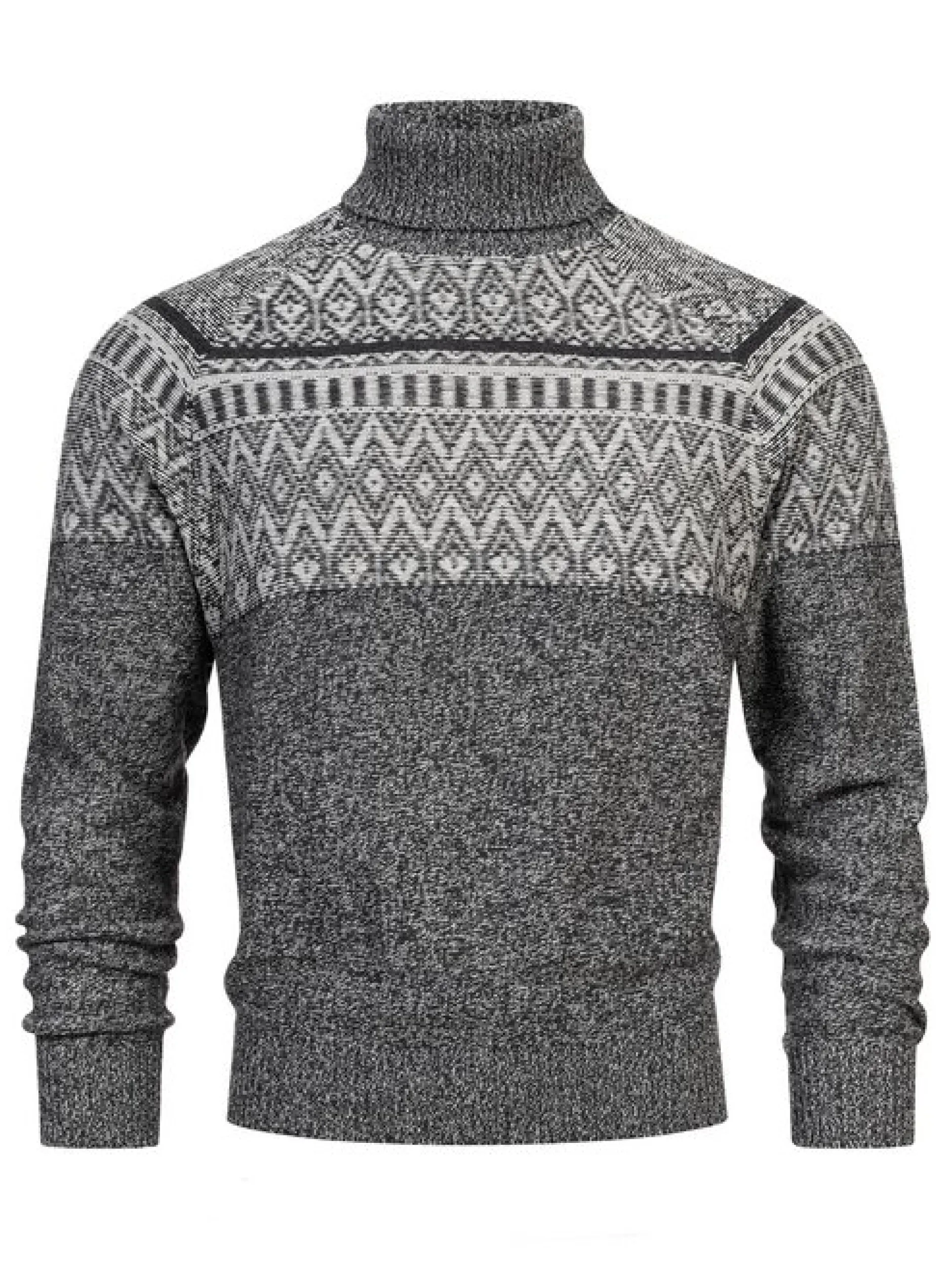 Indicode Herren Strickpullover - INThomus in anthrazit
