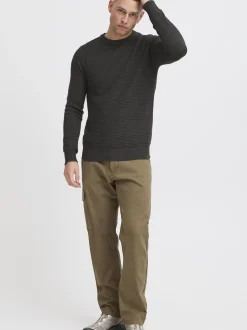 Indicode Herren Strickpullover - IDRicardo in schwarz