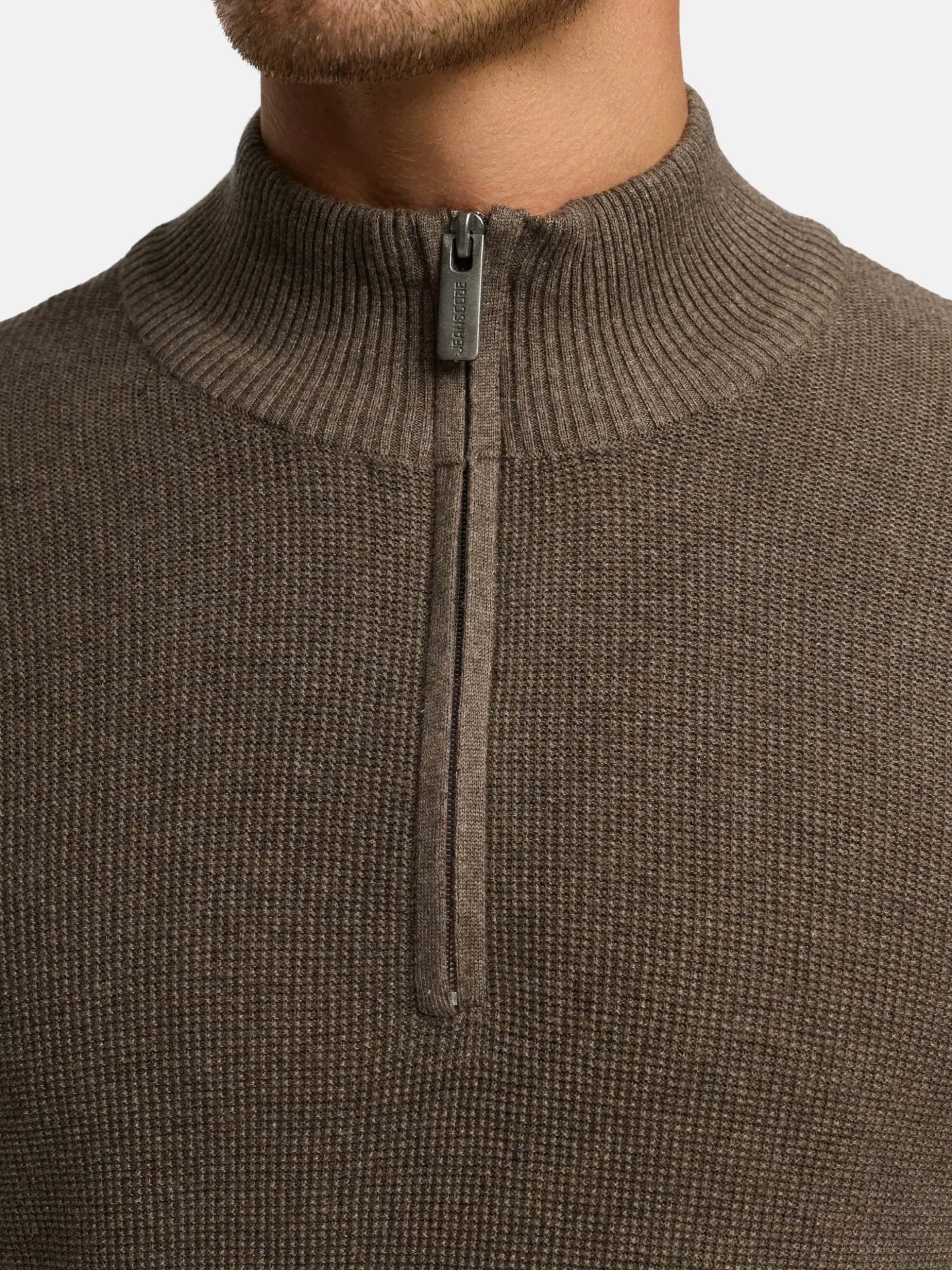 Indicode Herren Strickpullover - INBull in grau