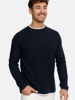 Indicode Herren Strickpullover - INVillads in marine