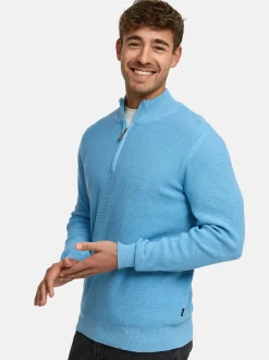 Indicode Herren Strickpullover - INBull in blau