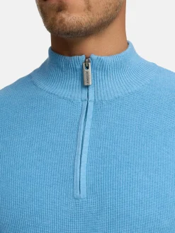 Indicode Herren Strickpullover - INBull in blau