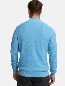 Indicode Herren Strickpullover - INBull in blau