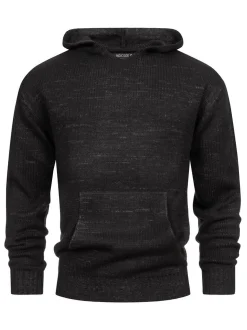 Indicode Herren Strickpullover - INLedger in schwarz