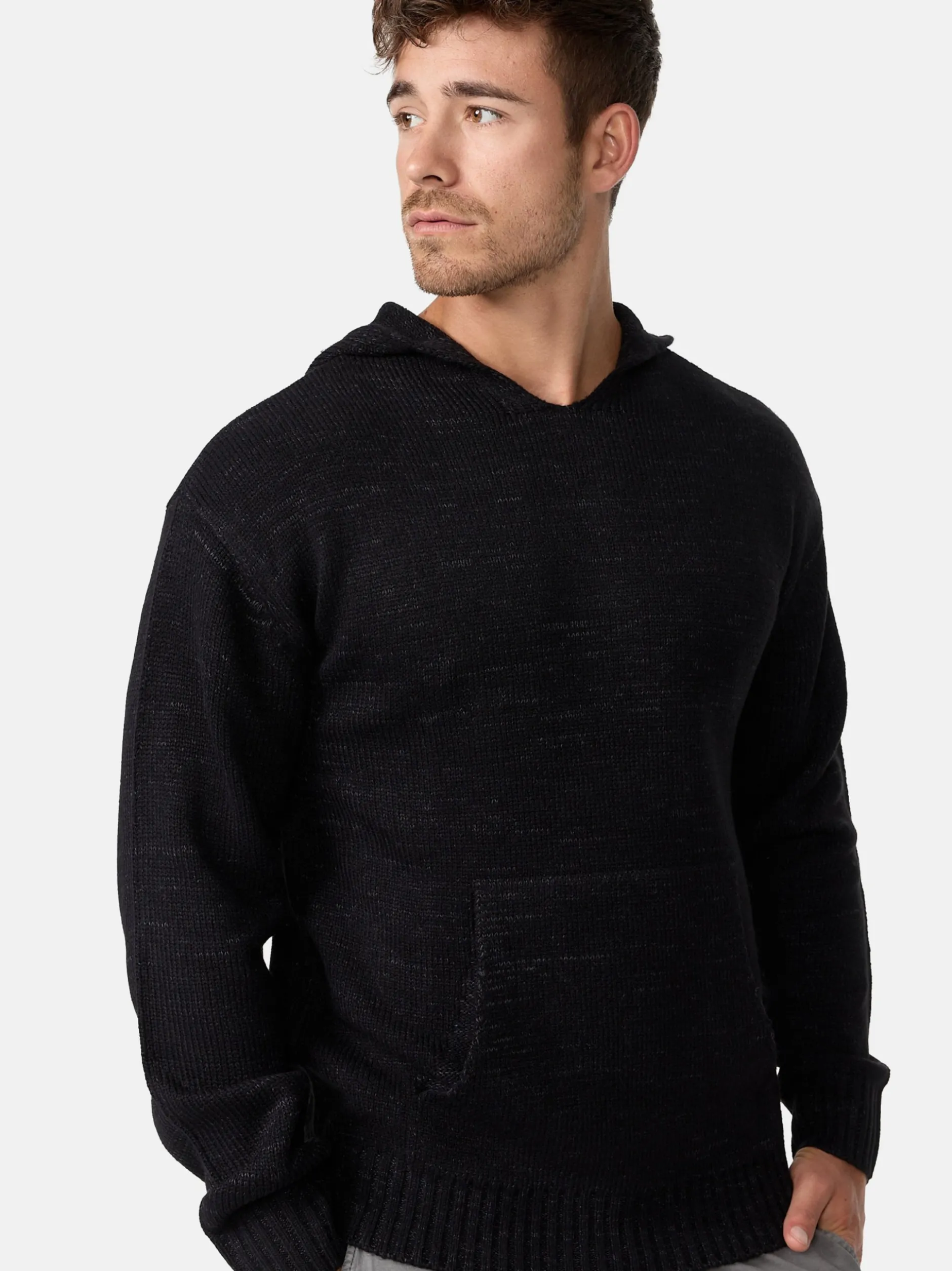 Indicode Herren Strickpullover - INLedger in schwarz