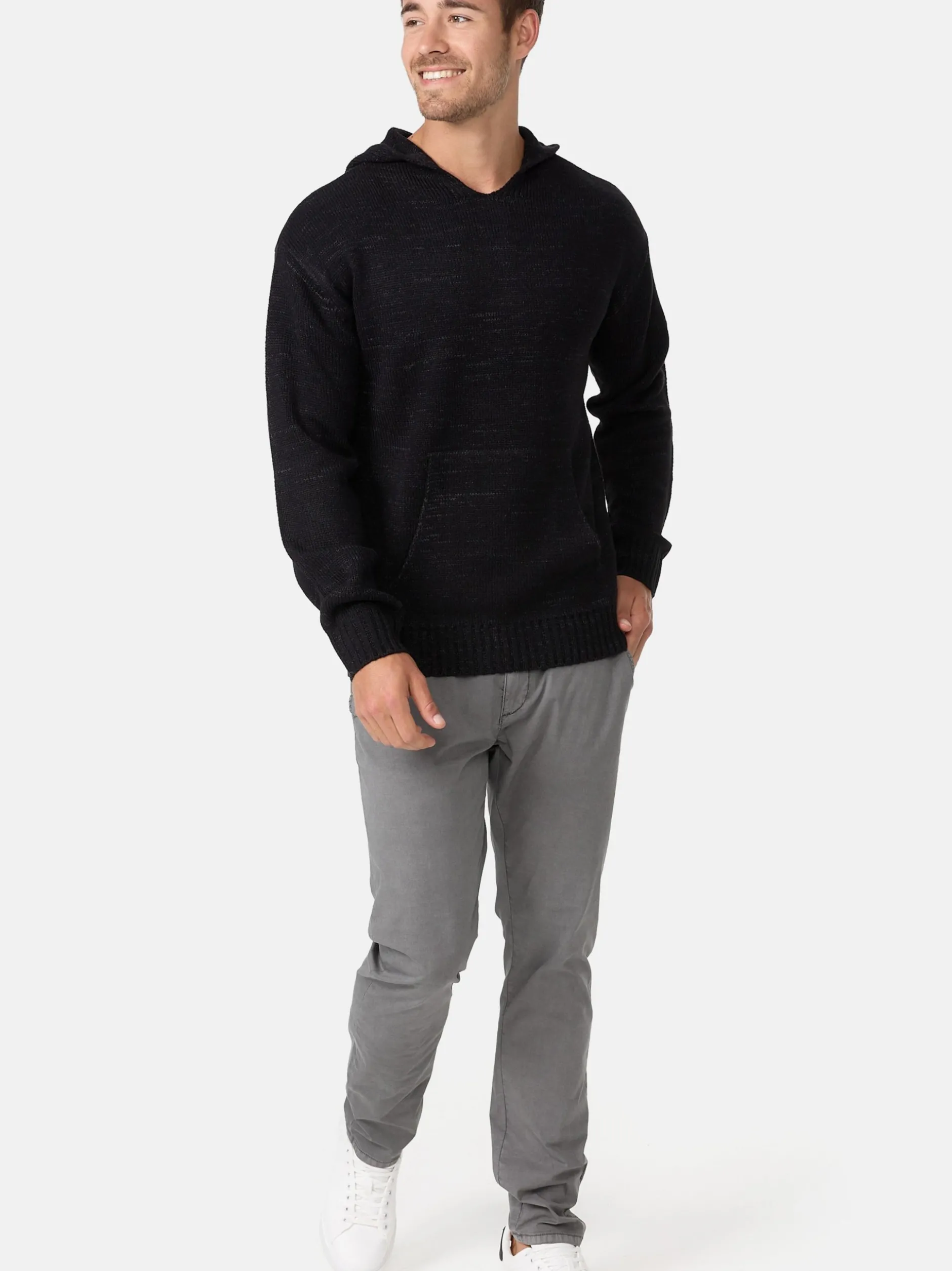 Indicode Herren Strickpullover - INLedger in schwarz