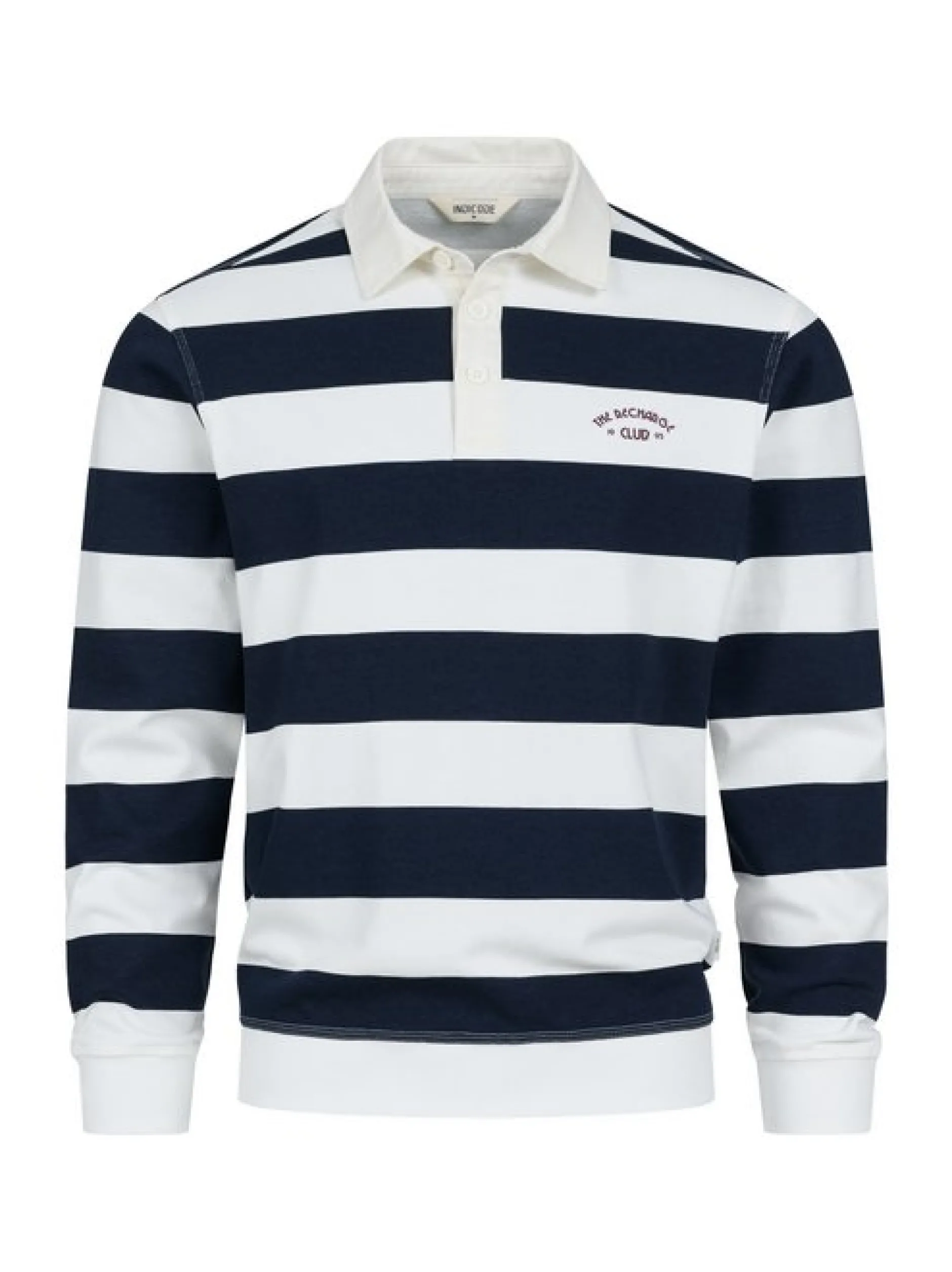 Indicode Herren Sweatshirt - INLemon in blau weiß