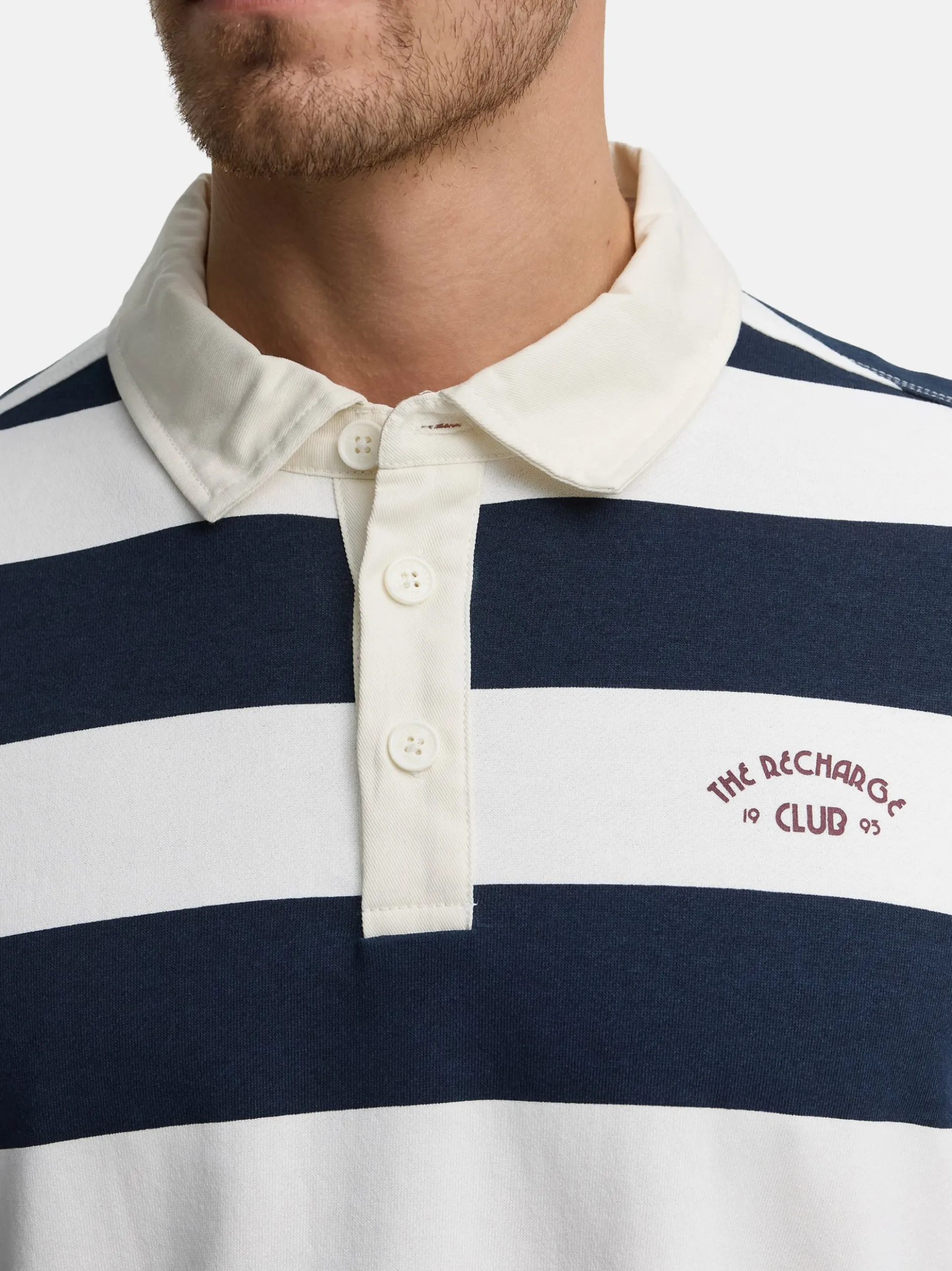 Indicode Herren Sweatshirt - INLemon in blau weiß