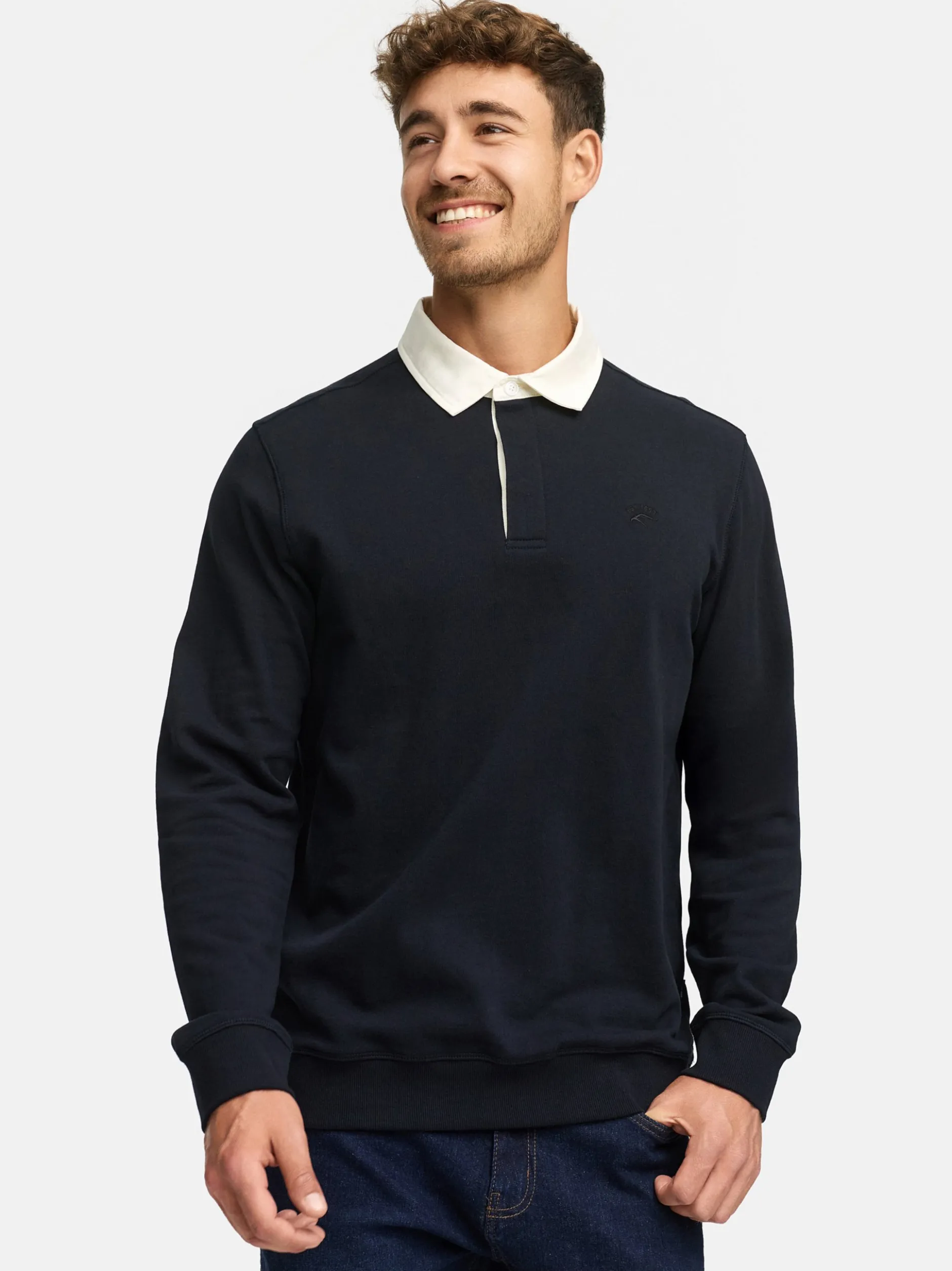Indicode Herren Sweatshirt - INDisnar in schwarz