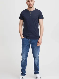 Indicode Herren T-Shirt - IDColbing in marine