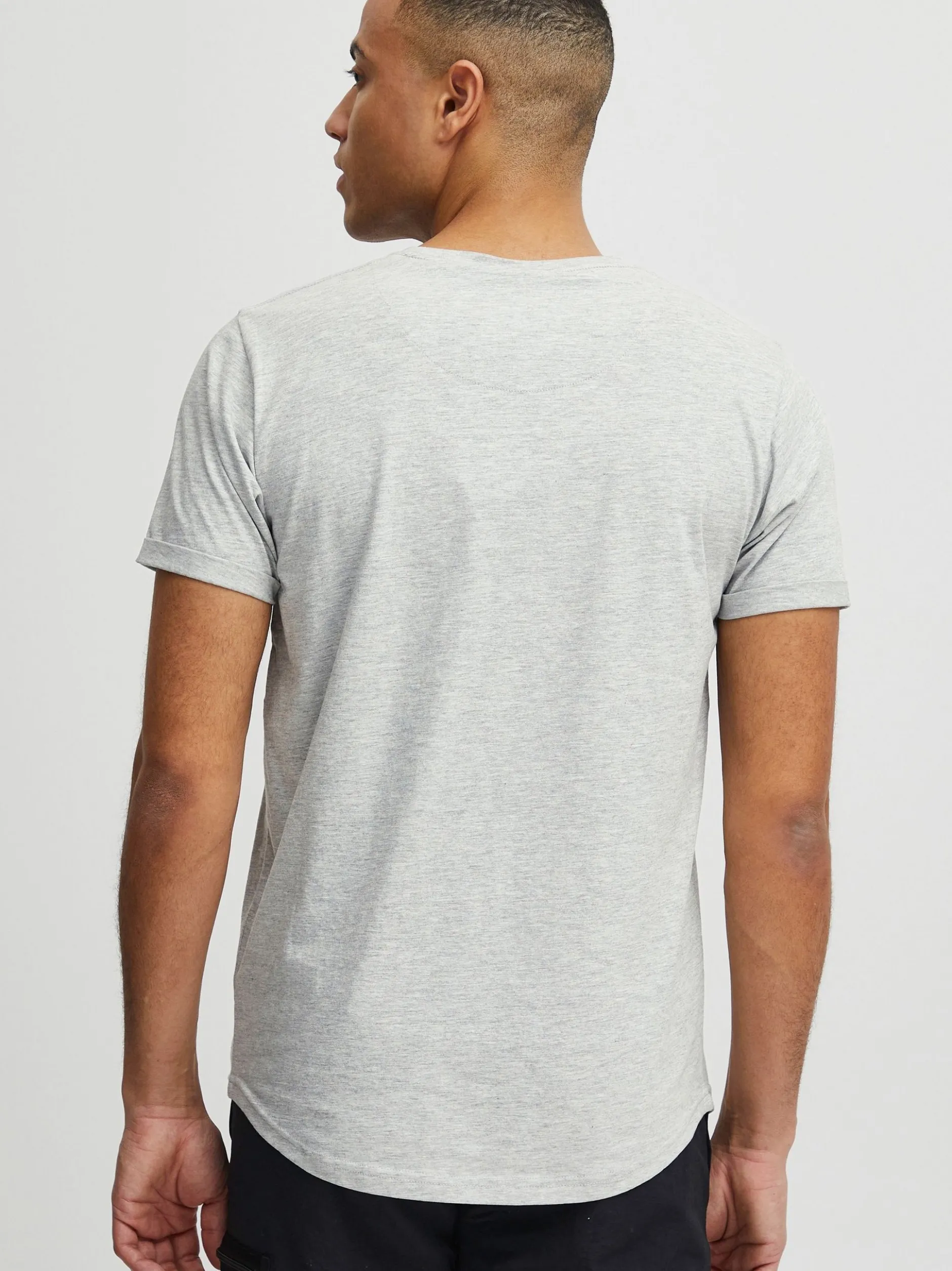 Indicode Herren T-Shirt - IDDaniel in grau