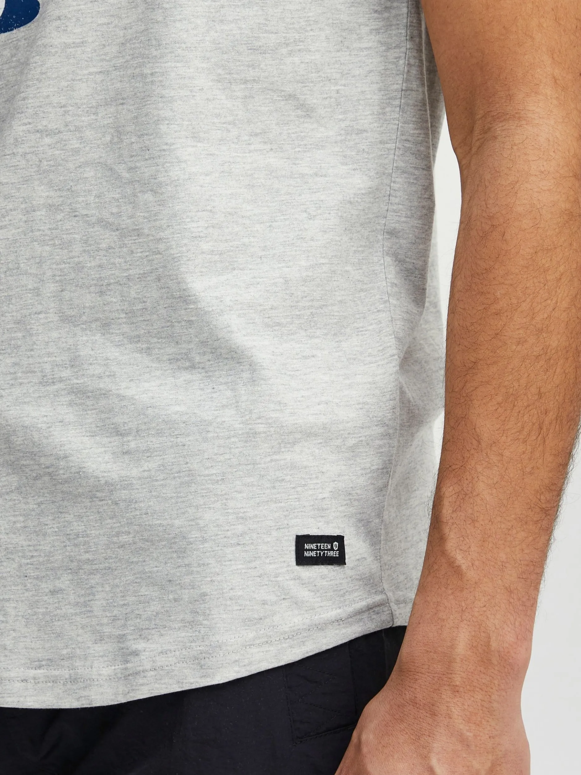 Indicode Herren T-Shirt - IDDaniel in grau
