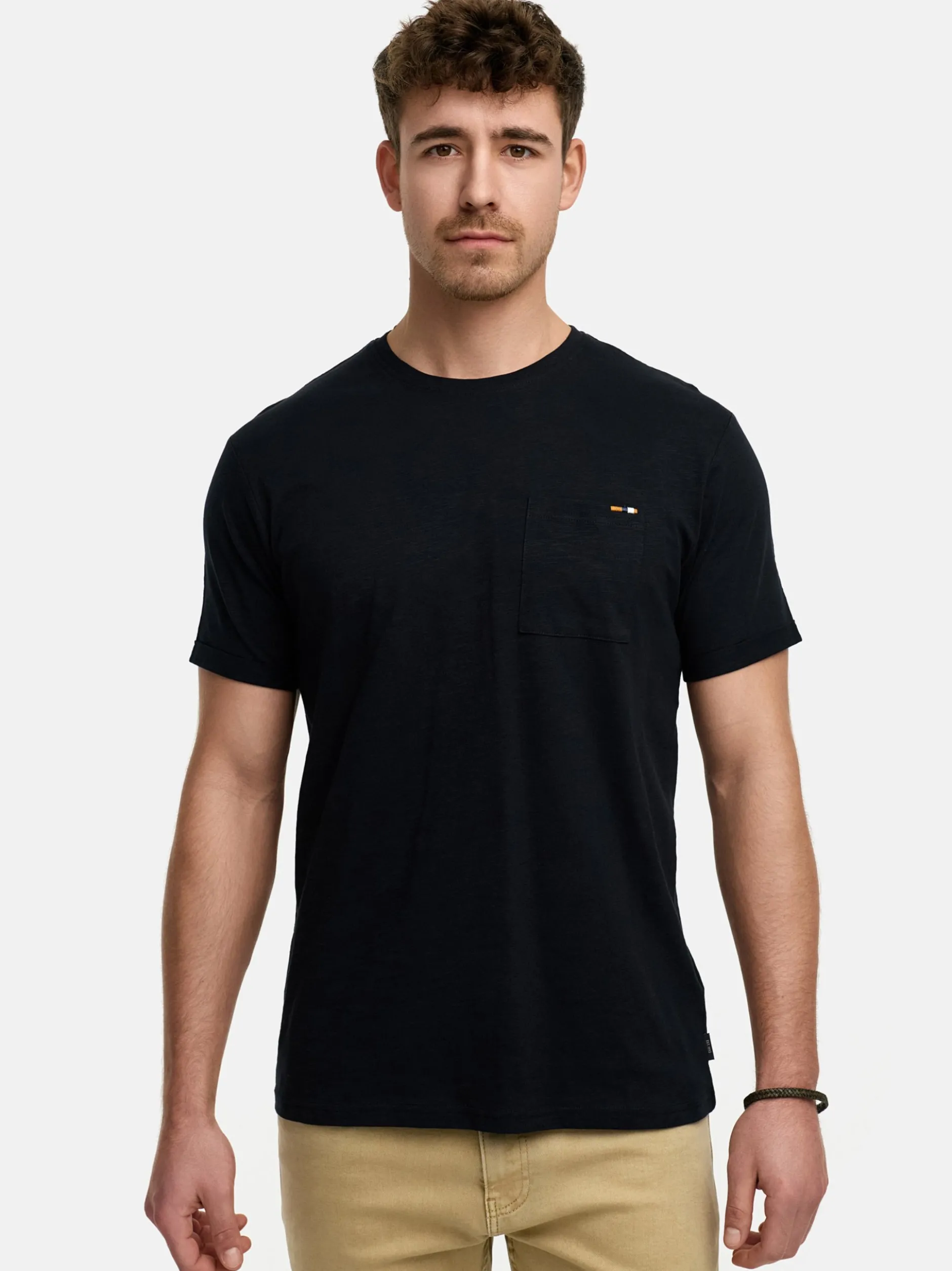 Indicode Herren T-Shirt - INAndorra in schwarz
