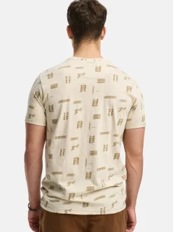 Indicode Herren T-Shirt - INAsbjorn in beige sand