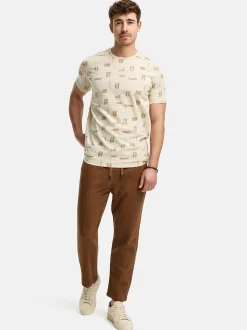 Indicode Herren T-Shirt - INAsbjorn in beige sand