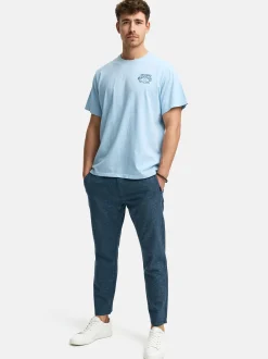 Indicode Herren T-Shirt - INBlank in hellblau blau