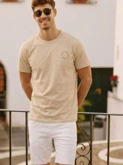 Indicode Herren T-Shirt - INBlank in beige taupe