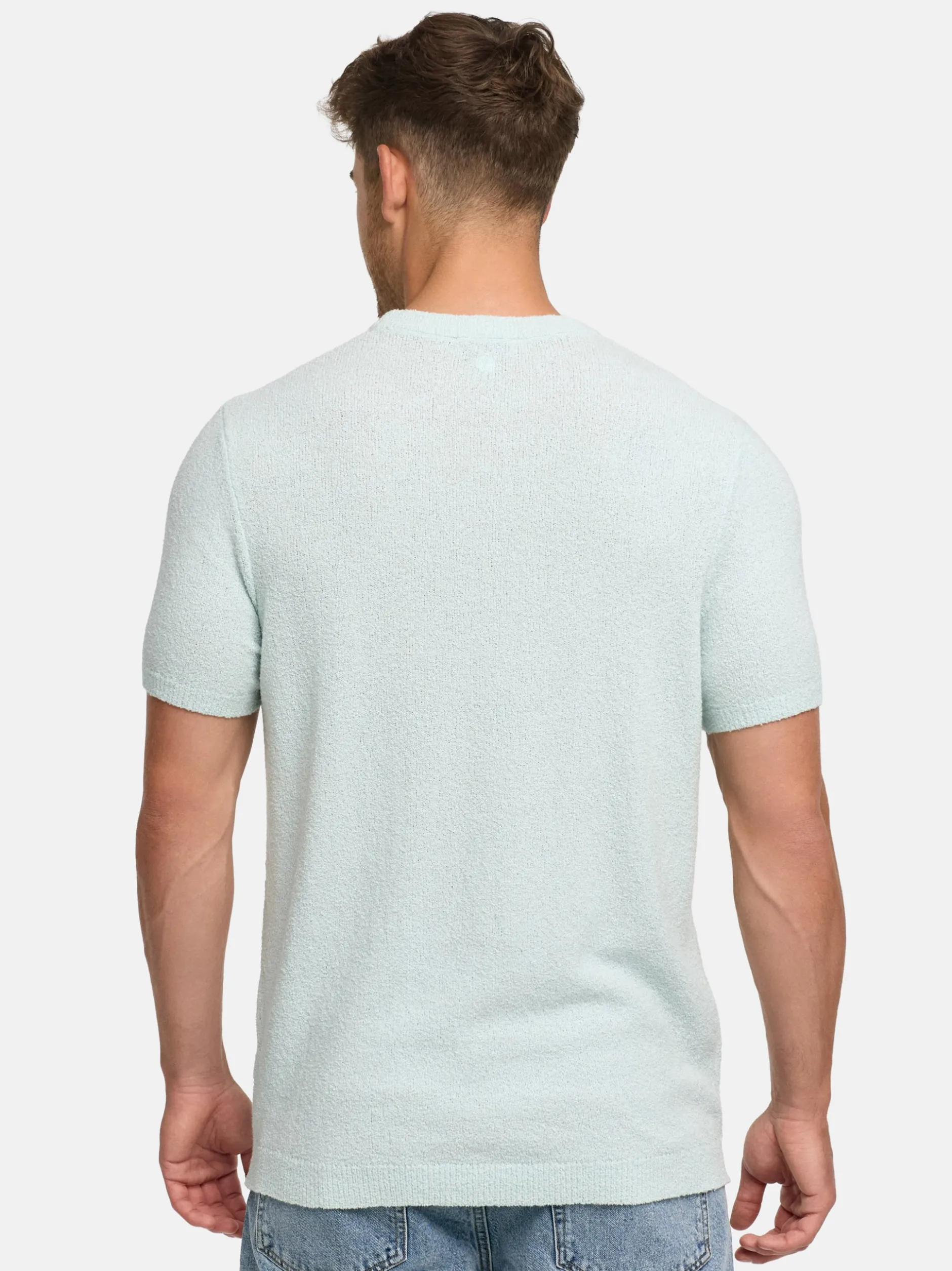 Indicode Herren T-Shirt - INBrokbell in hellblau