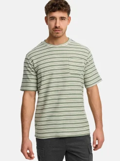 Indicode Herren T-Shirt - INDrop in blau mehrfarbig