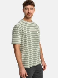 Indicode Herren T-Shirt - INDrop in blau mehrfarbig