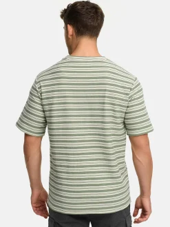 Indicode Herren T-Shirt - INDrop in blau mehrfarbig