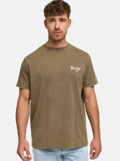 Indicode Herren T-Shirt - INHeritage in braun