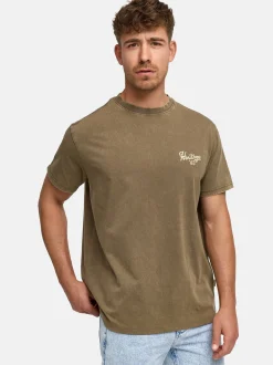Indicode Herren T-Shirt - INHeritage in braun
