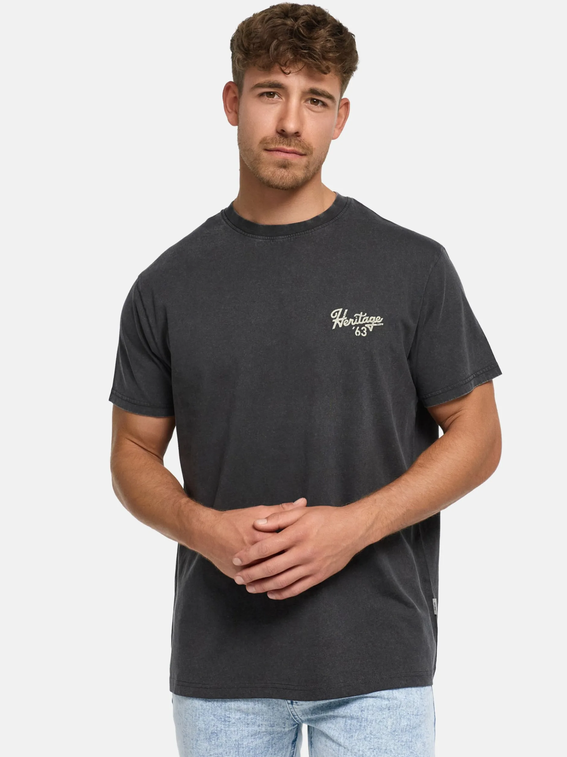 Indicode Herren T-Shirt - INHeritage in schwarz