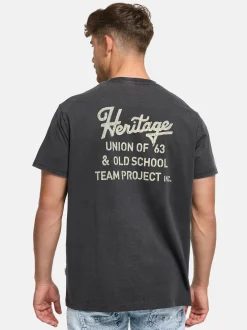 Indicode Herren T-Shirt - INHeritage in schwarz