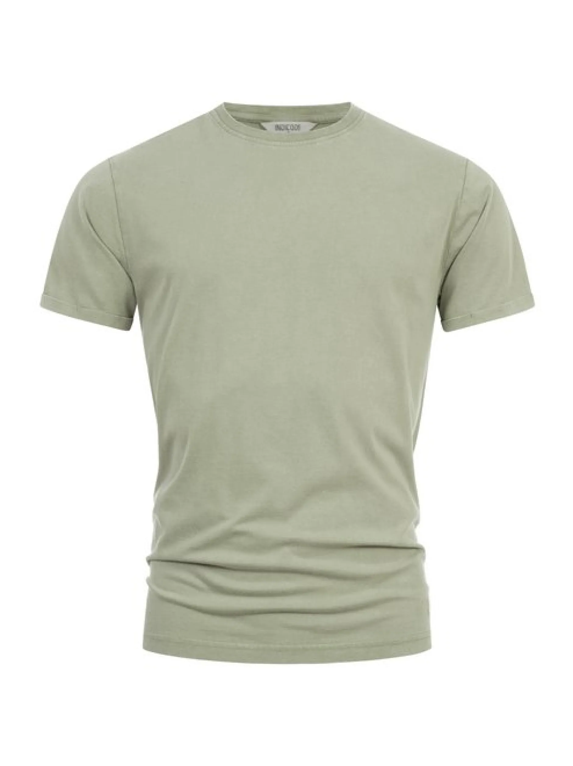 Indicode Herren T-Shirt - INHerbst in grün khaki