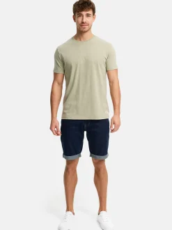 Indicode Herren T-Shirt - INHerbst in grün khaki