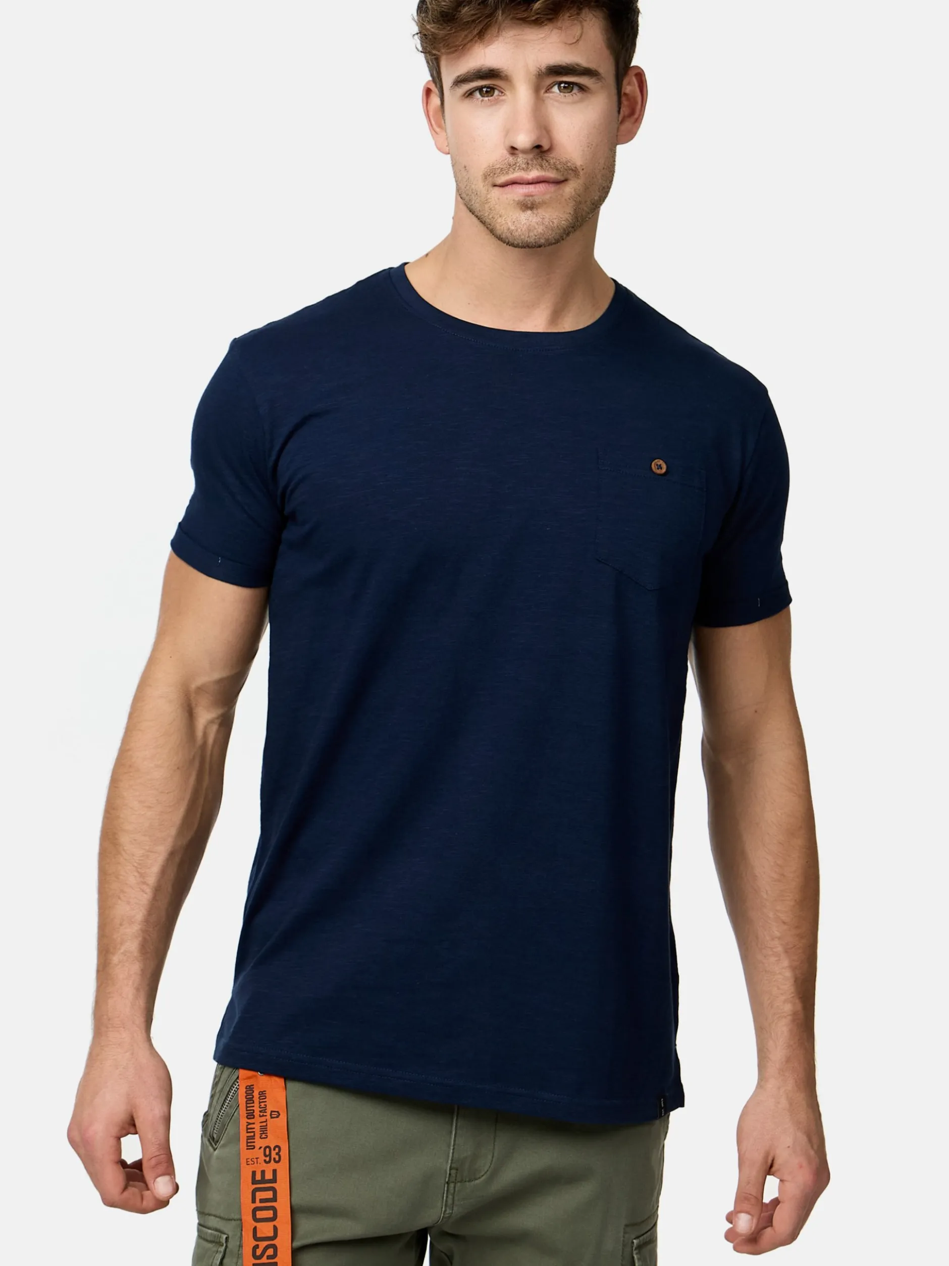 Indicode Herren T-Shirt - INJon in marine