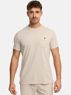 Indicode Herren T-Shirt - INNogo in taupe beige