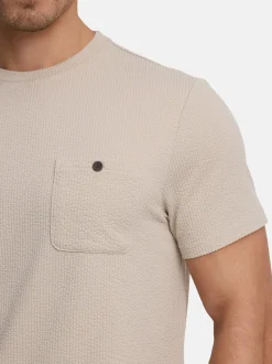 Indicode Herren T-Shirt - INNogo in taupe beige