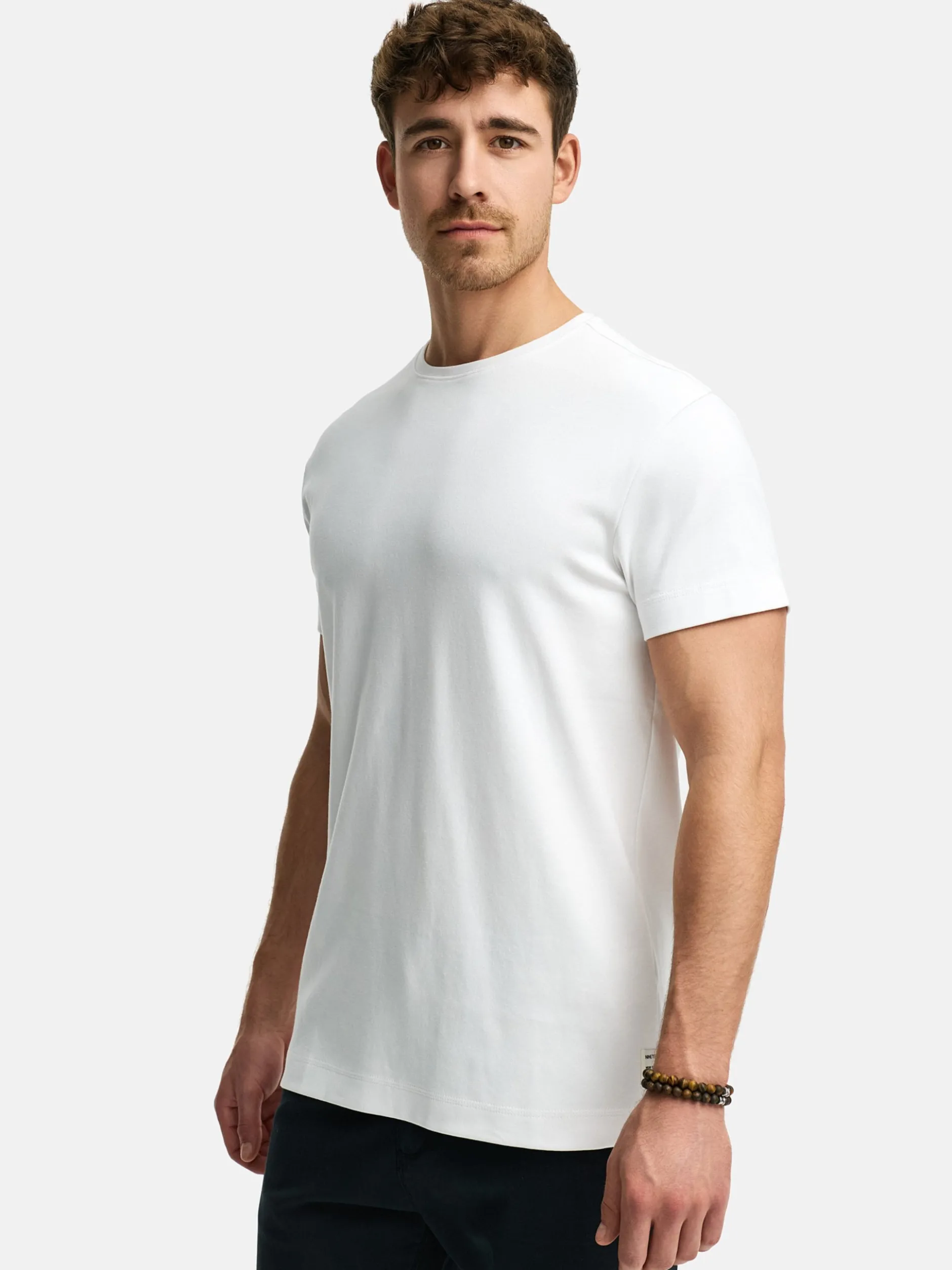 Indicode Herren T-Shirt - INSander in weiß