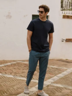 Indicode Herren T-Shirt - INSandt in blau