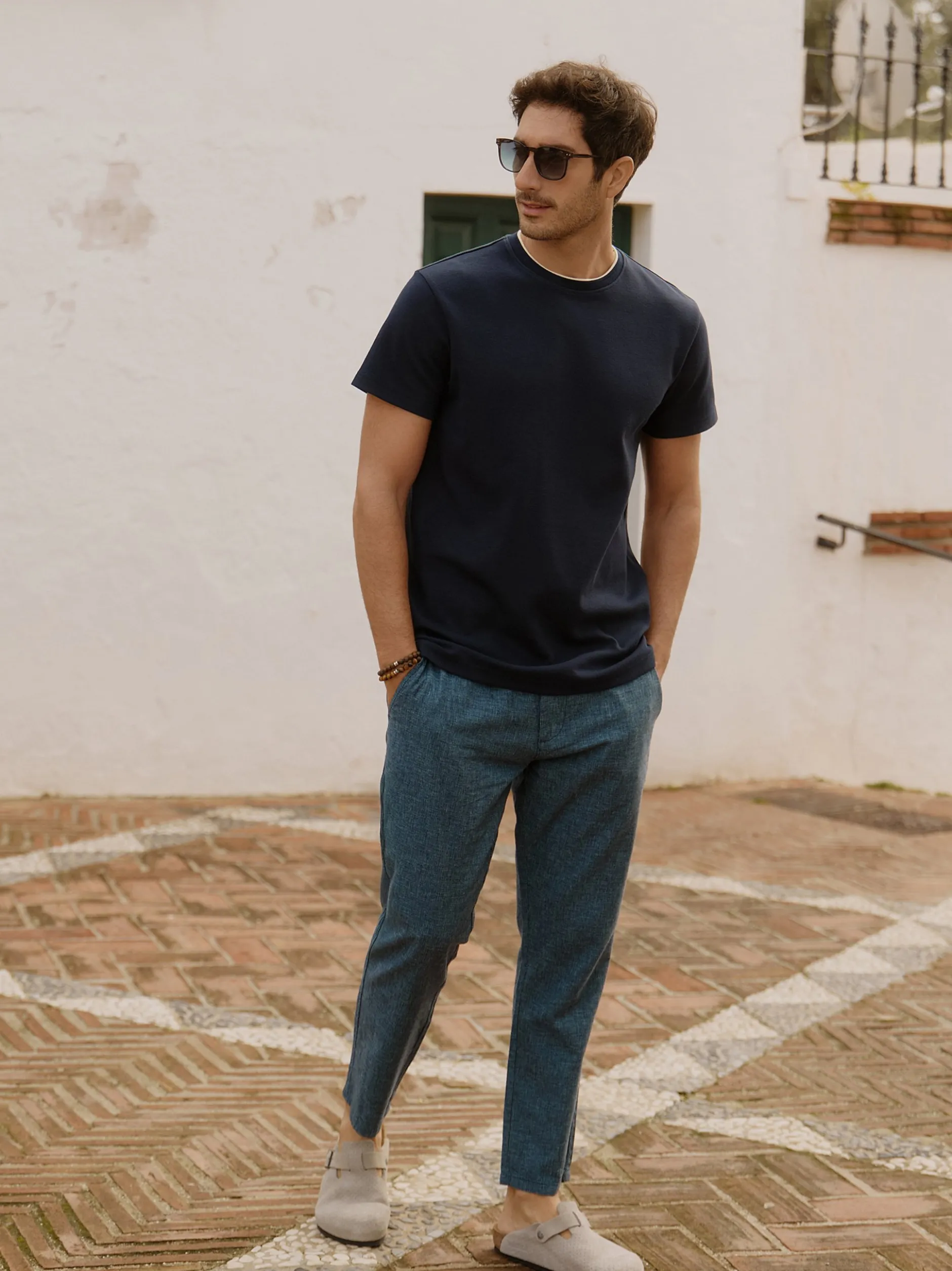 Indicode Herren T-Shirt - INSandt in blau