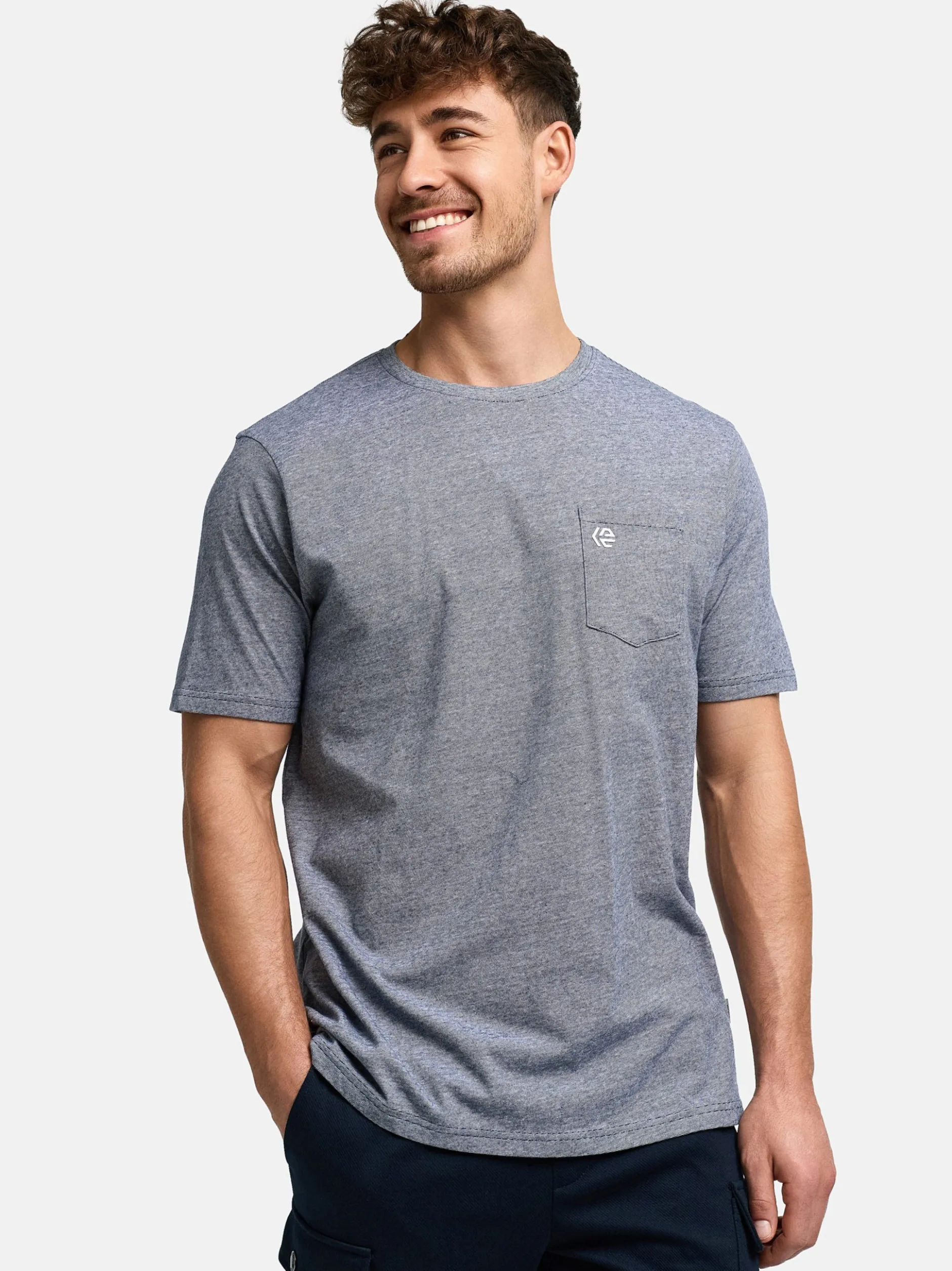 Indicode Herren T-Shirt - INStrib in blau