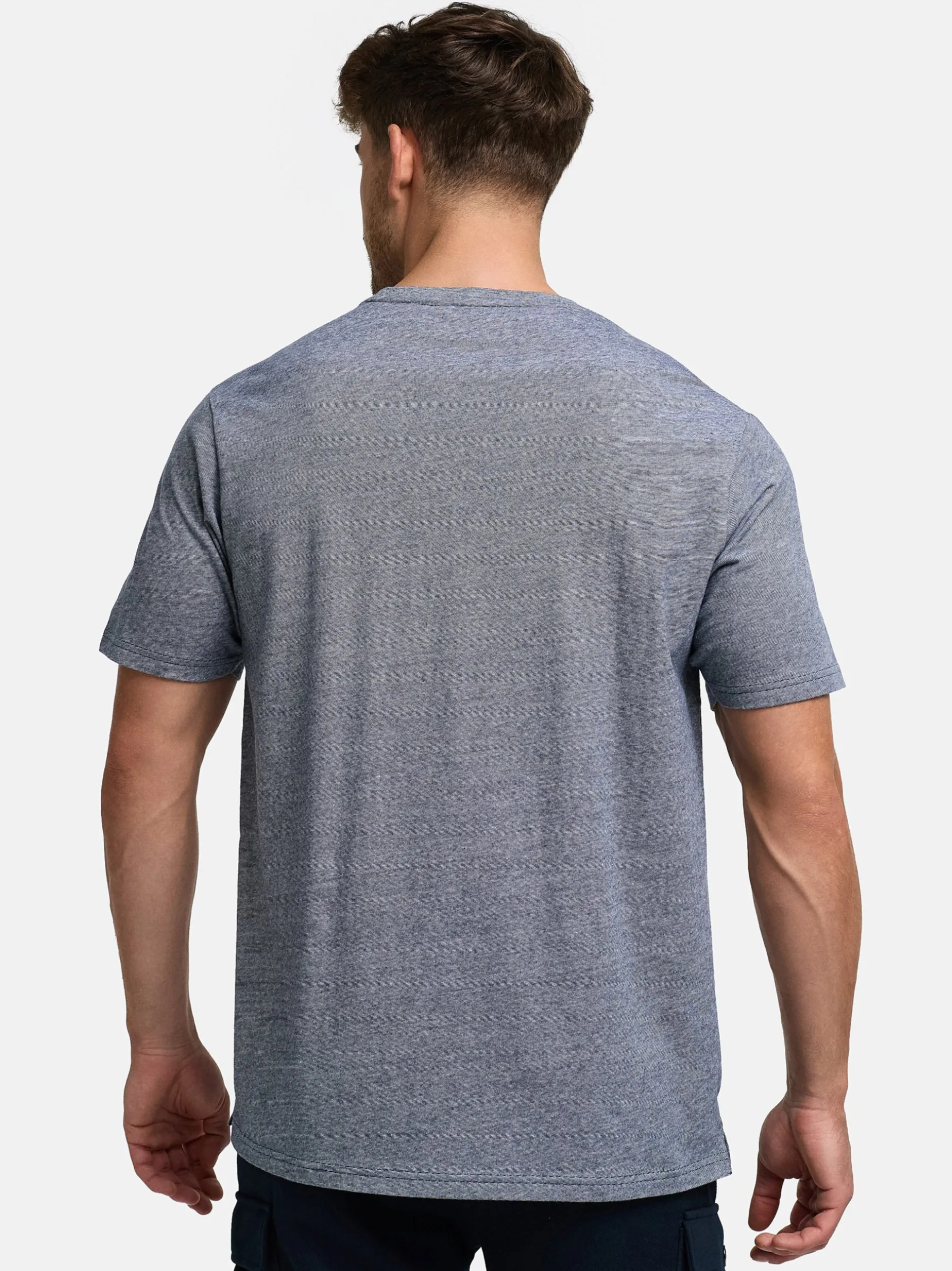 Indicode Herren T-Shirt - INStrib in blau