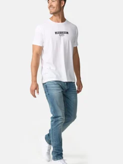 Indicode Herren T-Shirt - INVegas in weiß