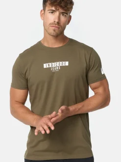 Indicode Herren T-Shirt - INVegas in khaki